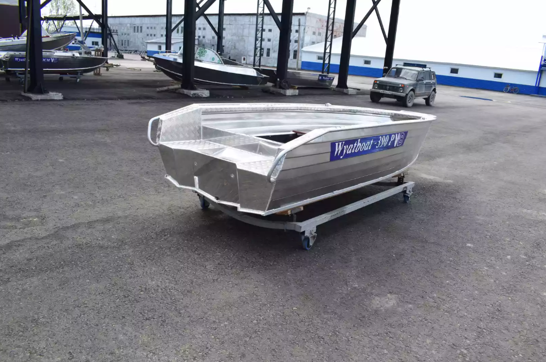 Алюминиевая лодка Wyatboat-390Р Увеличенный борт в Обнинске