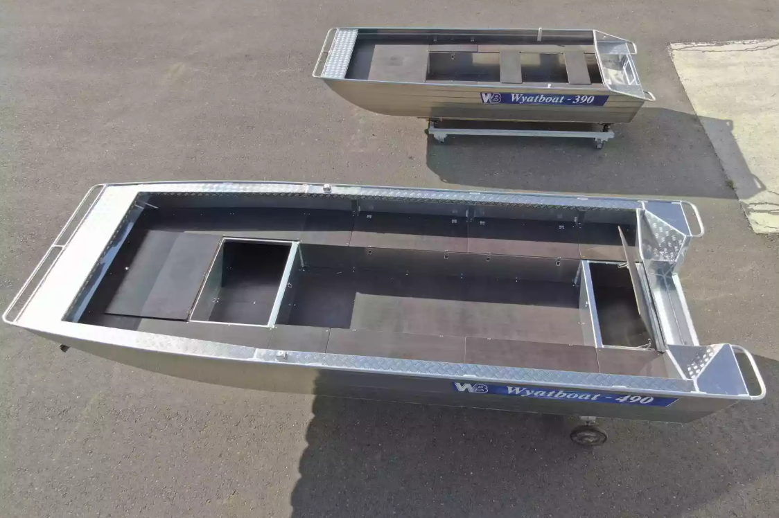 Алюминиевая лодка Wyatboat-490 Jonboat в Обнинске