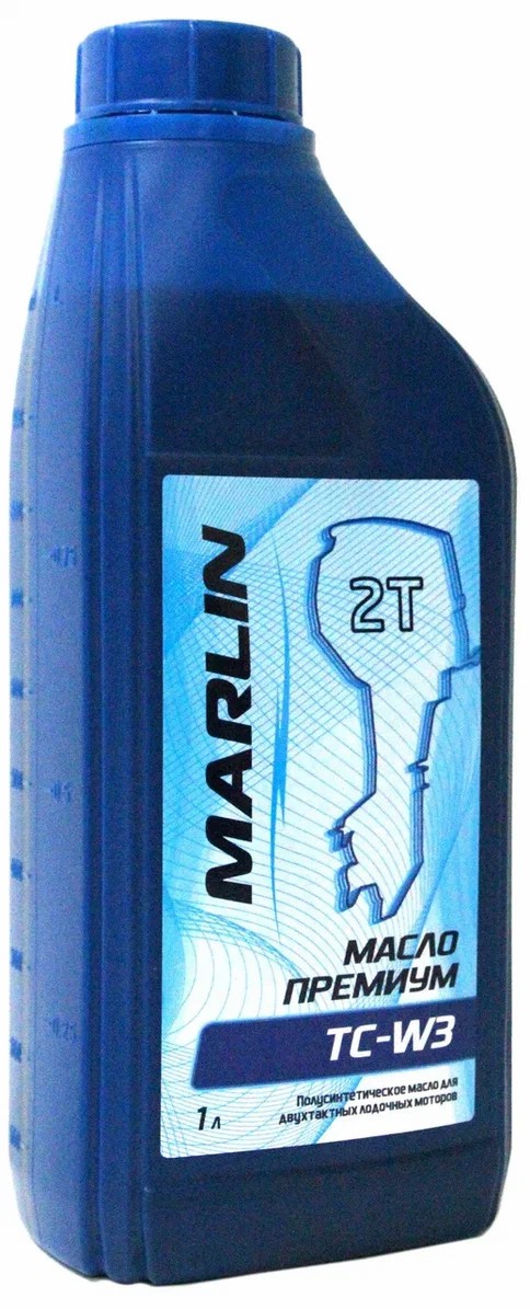 МАСЛО ПОЛУСИНТЕТИЧЕСКОЕ MARLIN ПРЕМИУМ 2Т, TC-W3, 1 ЛИТР в Обнинске