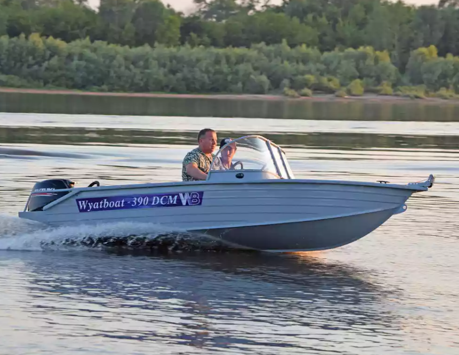 Алюминиевая лодка Wyatboat-390 DCM в Обнинске