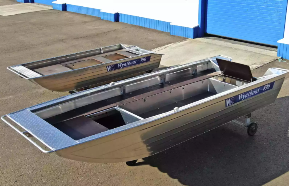 Алюминиевая лодка Wyatboat-490 Jonboat в Обнинске