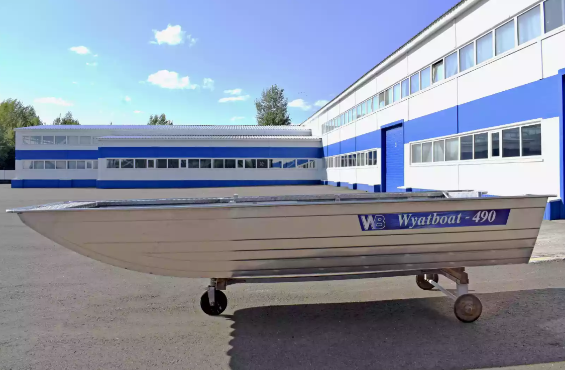 Алюминиевая лодка Wyatboat-490 Jonboat в Обнинске