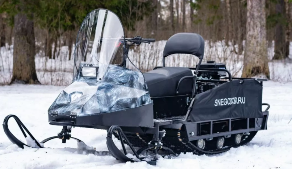 Миниснегоход Егерь Экспедитор 20 л.с. , реверс, тормоз, капот белый в Обнинске