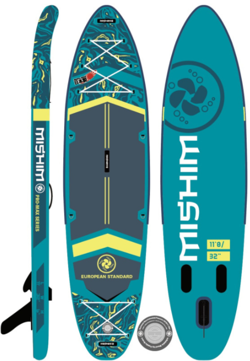 SUP (САП) Доска MISHIMO PRO-MAX Light Teal 12,6’ (385см) в Обнинске