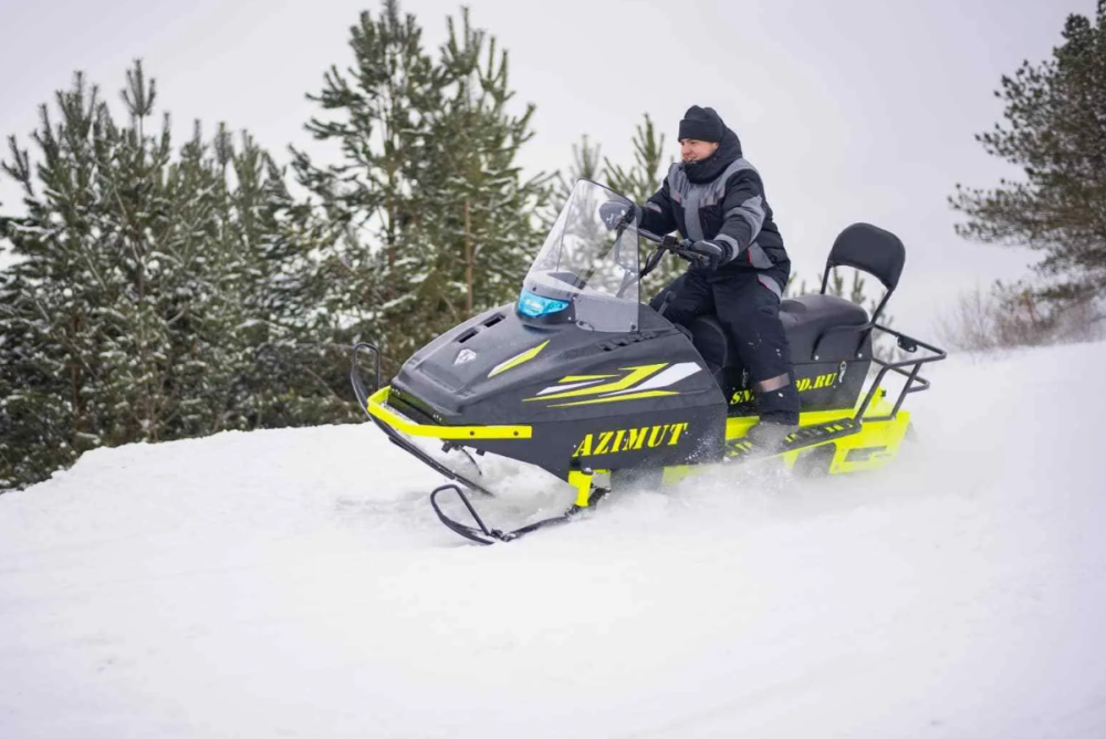 Миниснегоход Бурлак Азимут 24 л.с. , эл.запуск, реверс, тормоз гидравл, капот черный в Обнинске