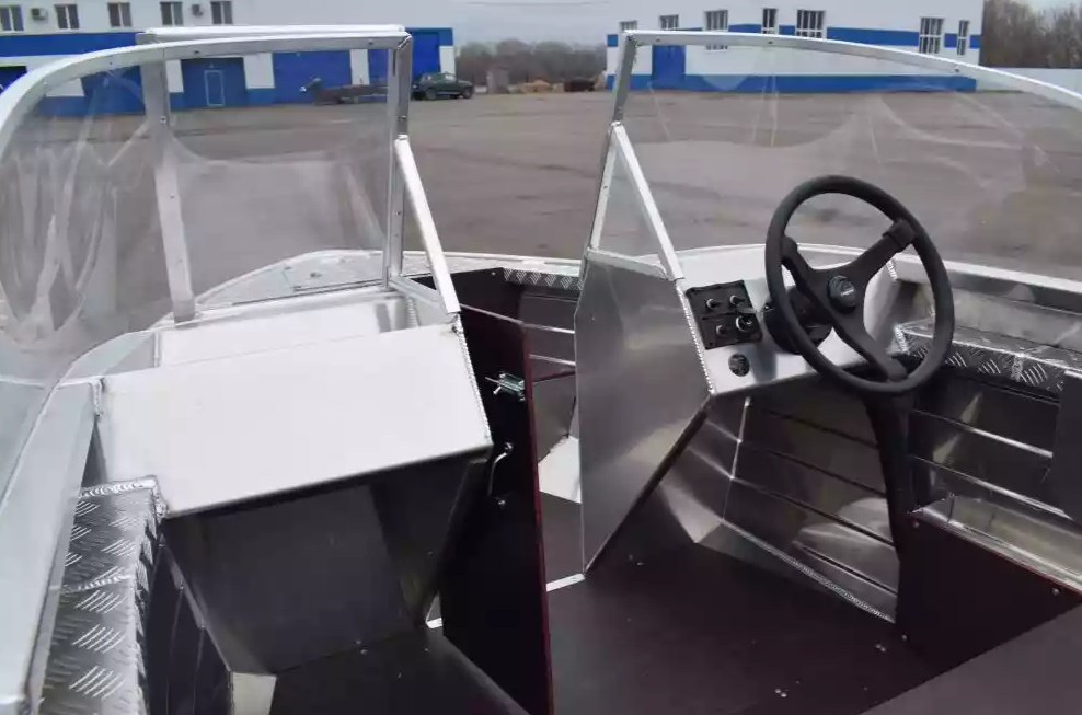 Алюминиевая лодка Wyatboat-390 DCM Увеличенный борт в Обнинске