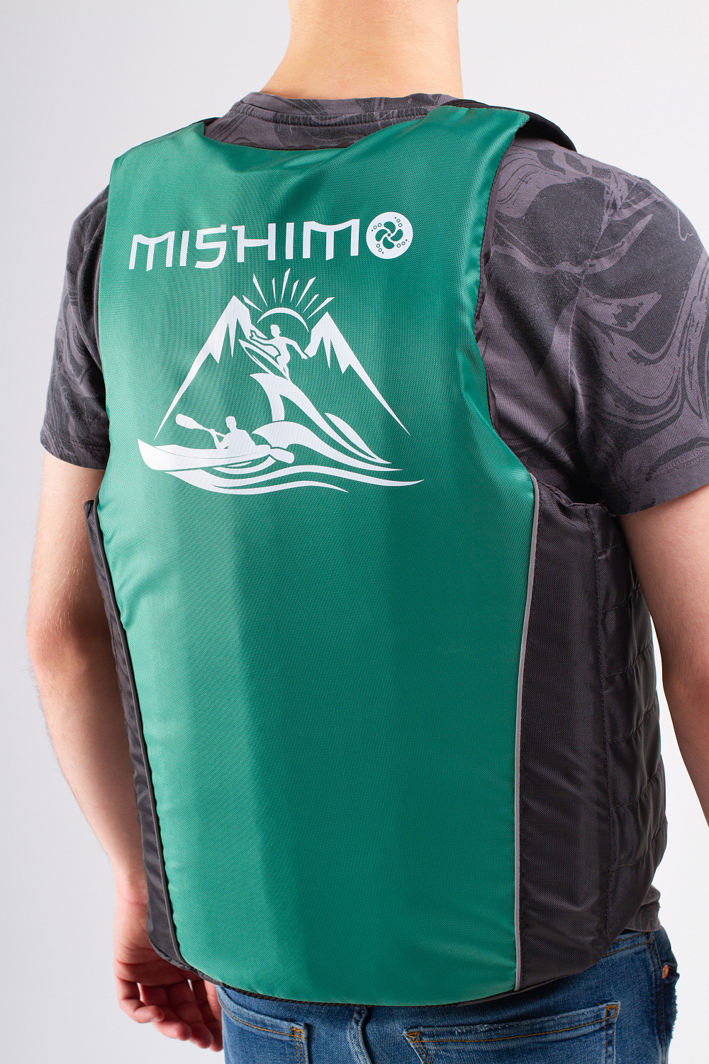 Жилет спасательный MISHIMO PRO Премиум качества Черно-зеленый в Обнинске